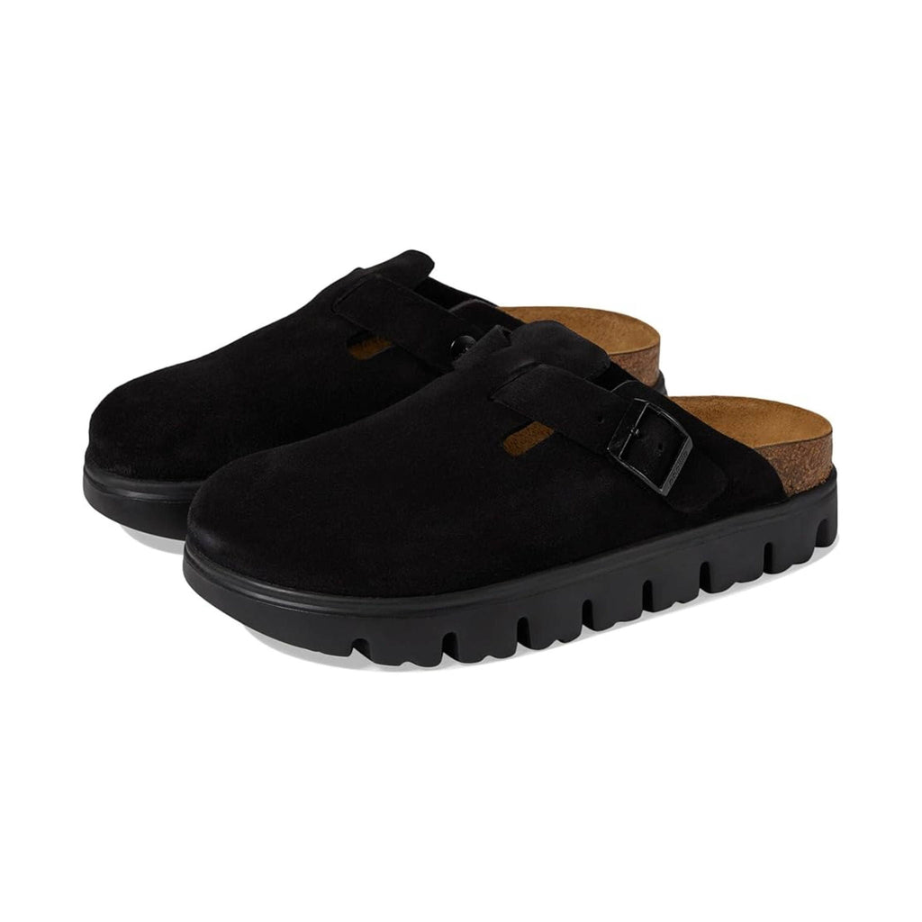 Birkenstock Papillio Boston Chunky Clog - Black Suede - Lenny's Shoe & Apparel