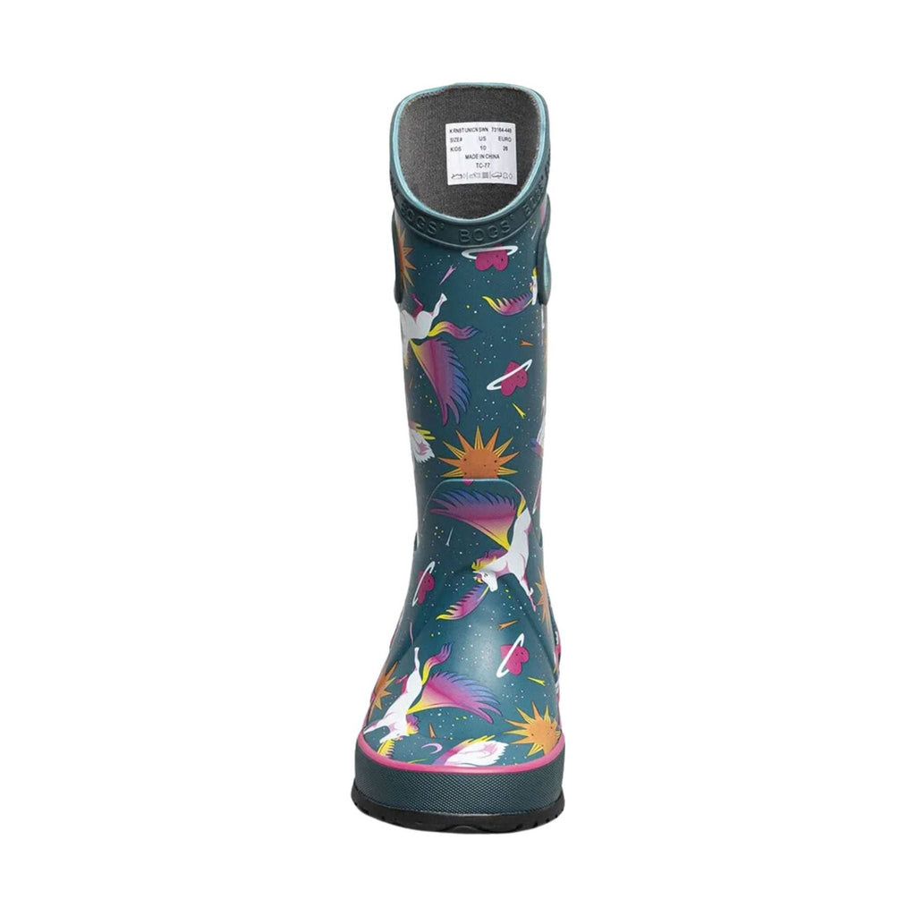 Bogs Kids' Unicorn Swan Rain Boots - Teal Multi - Lenny's Shoe & Apparel