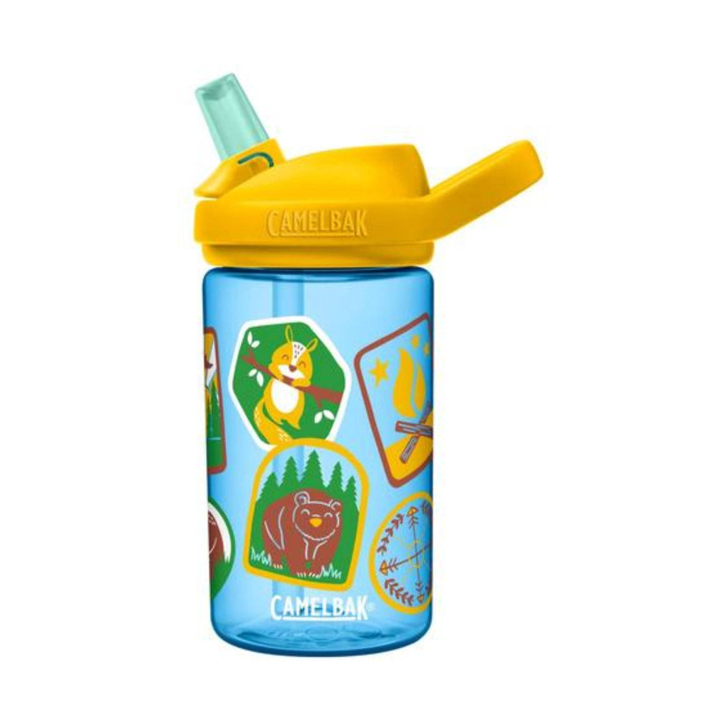 Camelbak Kids' 14oz Eddy Water Bottle - Explorer Patches - Lenny's Shoe & Apparel