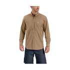 Carhartt Men's Rugged Professional Series Long Sleeve Shirt - Dark Khaki - ONLINE STORE CREDIT/EXCHANGE ONLY - Lenny's Shoe & Apparel