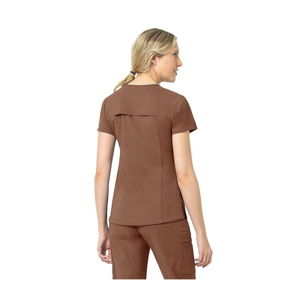 Carhartt Women's Modern Fit Tuck In Scrub Top - Nutmeg - Lenny's Shoe & Apparel