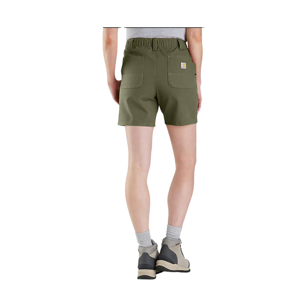 Carhartt Women's Rugged Flex Relaxed Canvas Work Short - Basil - ONLINE STORE CREDIT/EXCHANGE ONLY - Lenny's Shoe & Apparel