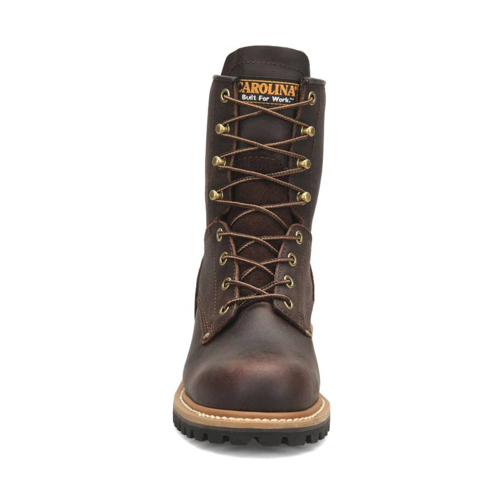 Carolina Women's Elm 8 Inch Steel Toe Logger Work Boots - Dark Brown - Lenny's Shoe & Apparel