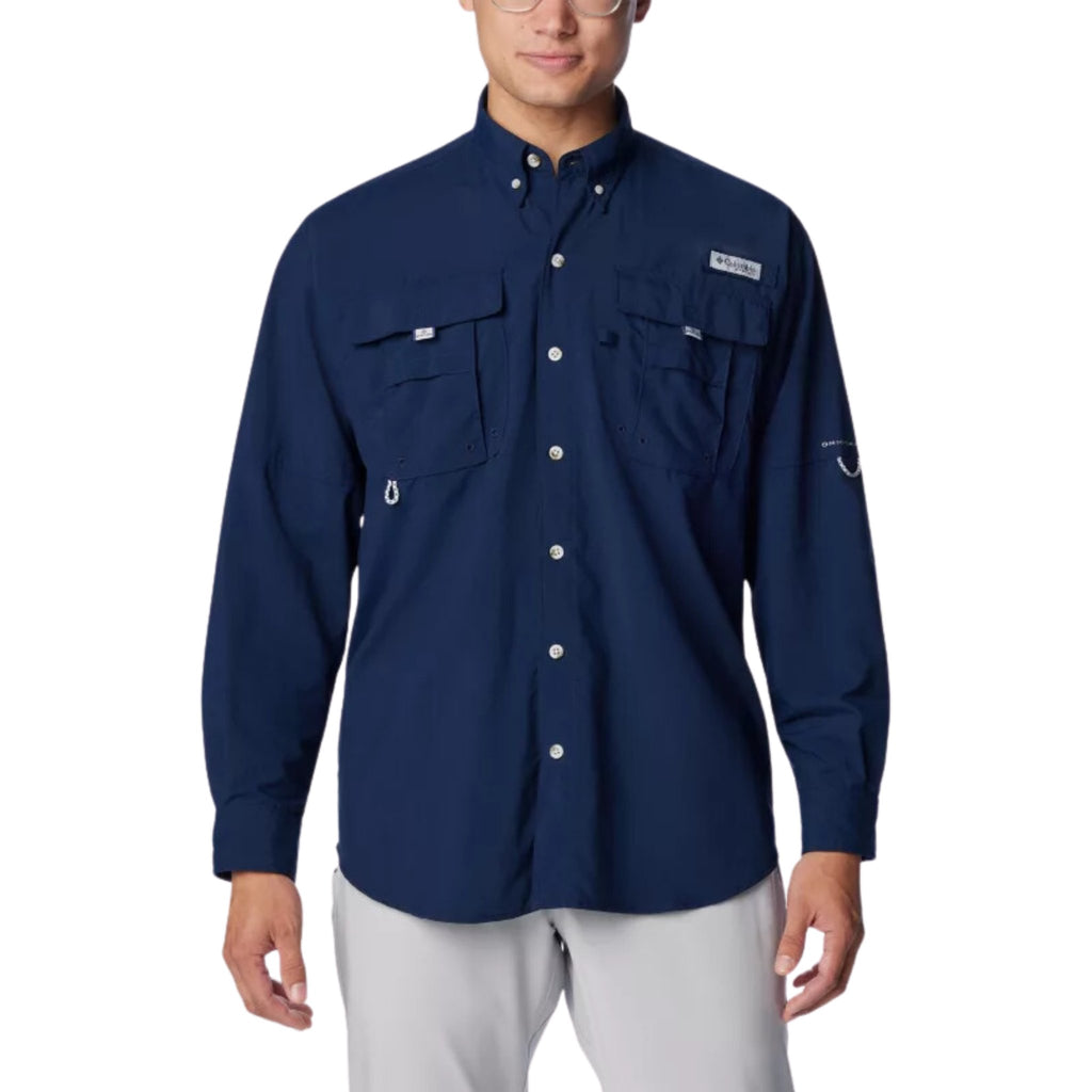 Columbia Men's Bahama II Long Sleeve Shirt - Collegiate Navy - Lenny's Shoe & Apparel