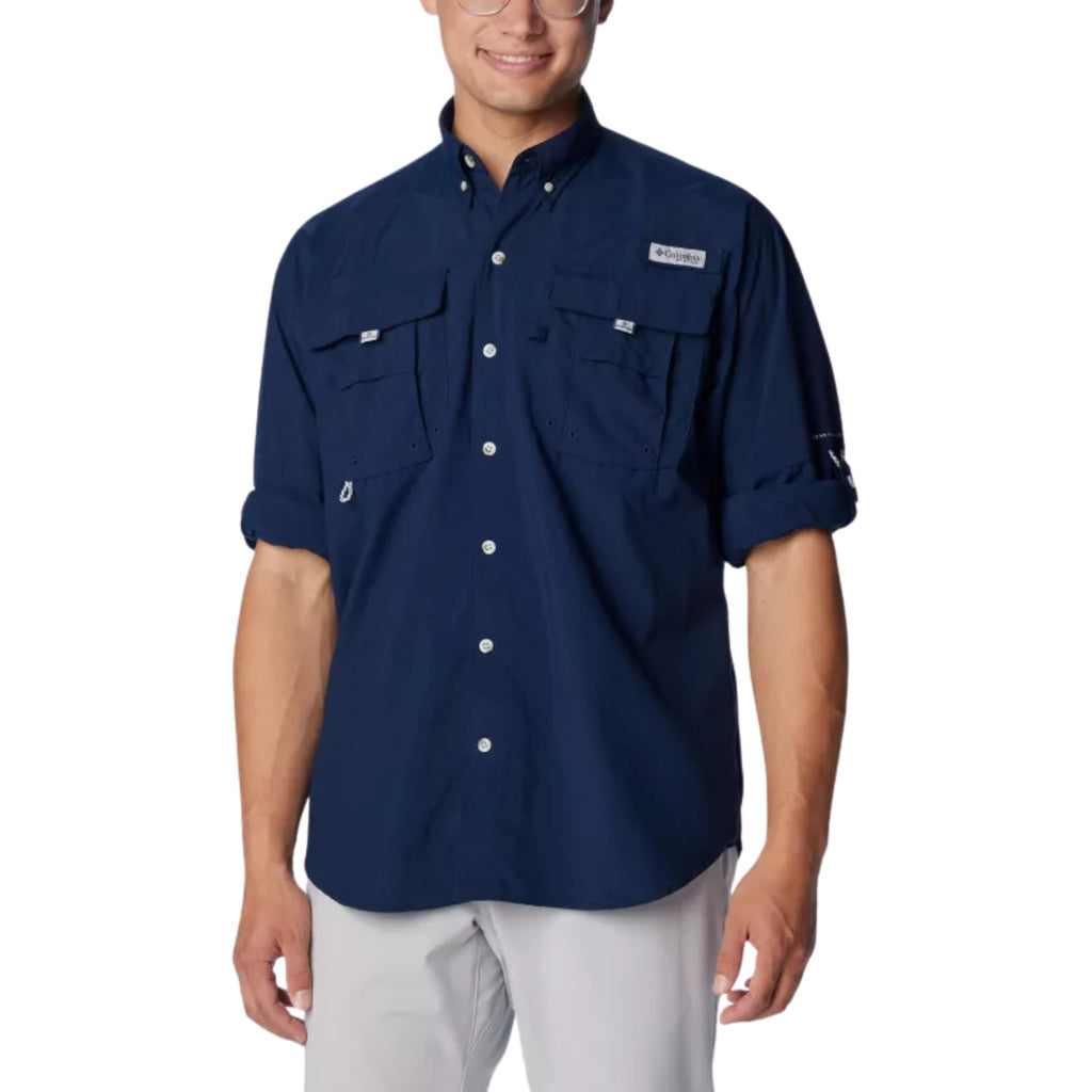 Columbia Men's Bahama II Long Sleeve Shirt - Collegiate Navy - Lenny's Shoe & Apparel