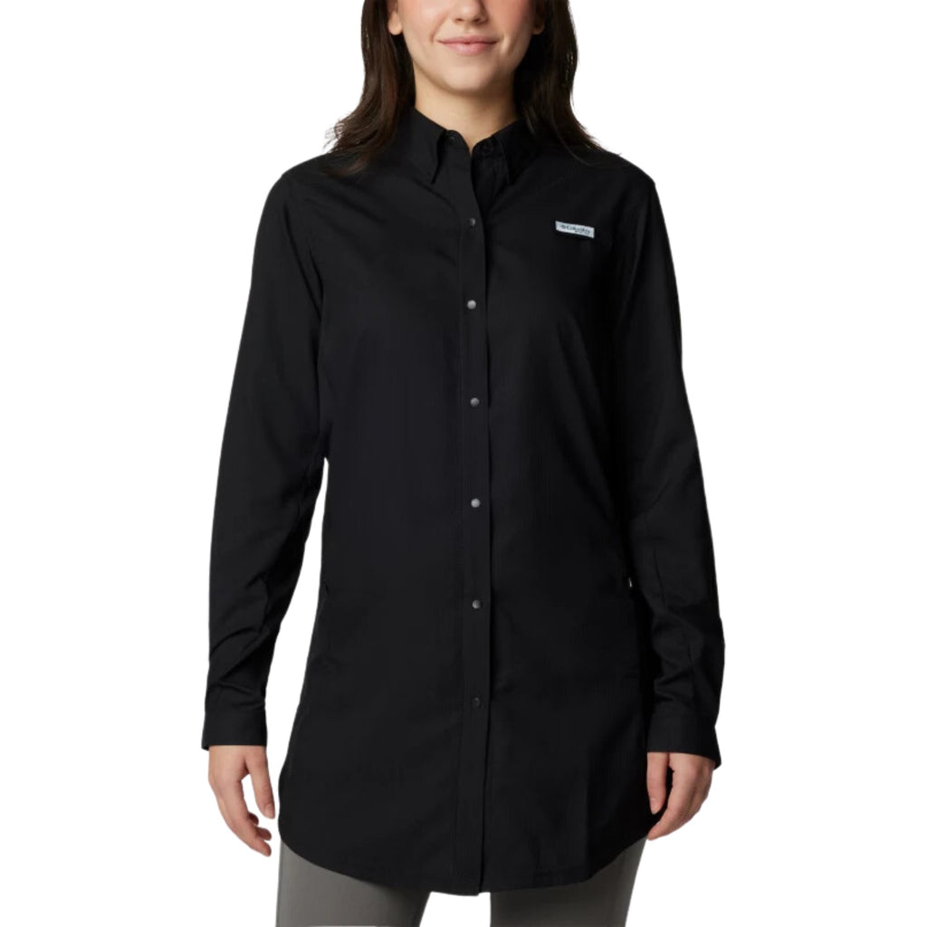 Columbia Women's PFG Tamiami Long Sleeve Tunic - Black - Lenny's Shoe & Apparel