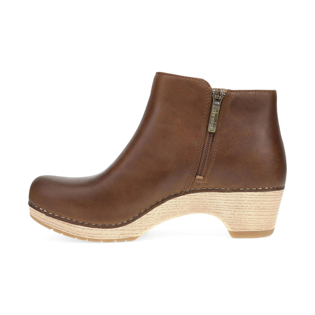 Dansko Women's Lizanne Boots - Tan Oiled Pull Up - Lenny's Shoe & Apparel