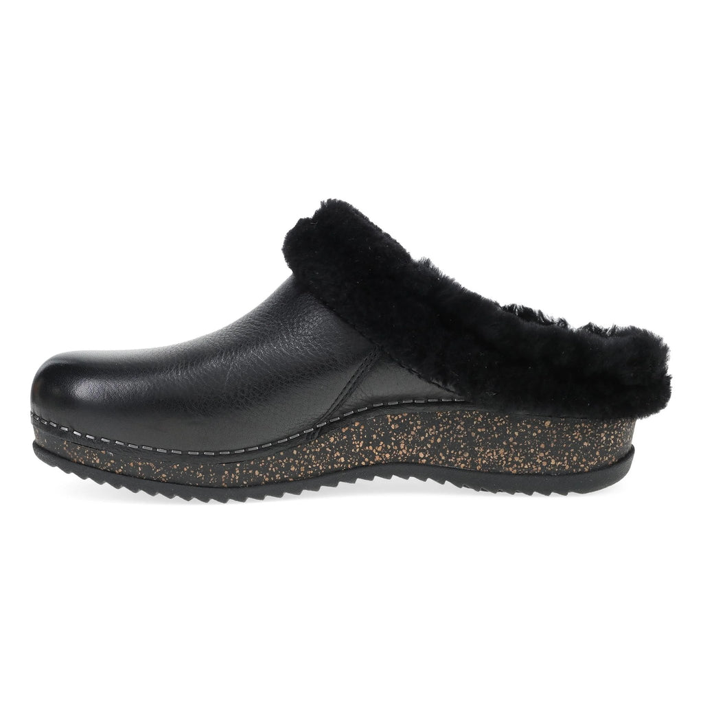 Dansko Women's Magda Clog - Black Waxy Milled Mule - Lenny's Shoe & Apparel