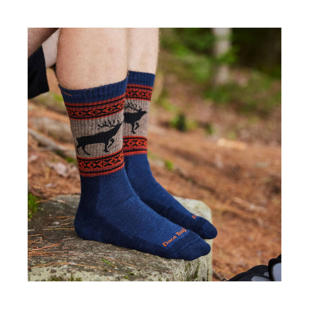 Darn Tough Vermont Men's VanGrizzle Midweight Hiker Boot Sock - Eclipse - Lenny's Shoe & Apparel