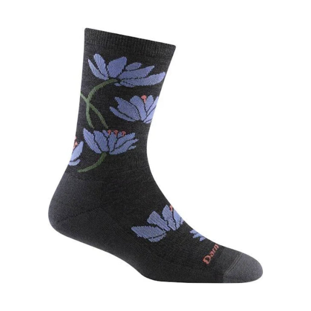 Darn Tough Vermont Women's Lilies Crew Lightweight Sock - Charcoal - Lenny's Shoe & Apparel