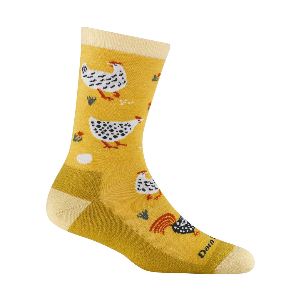 Darn Tough Vermont Women's Mother Clucker Crew Lightweight Lifestyle Sock - Sunny - Lenny's Shoe & Apparel