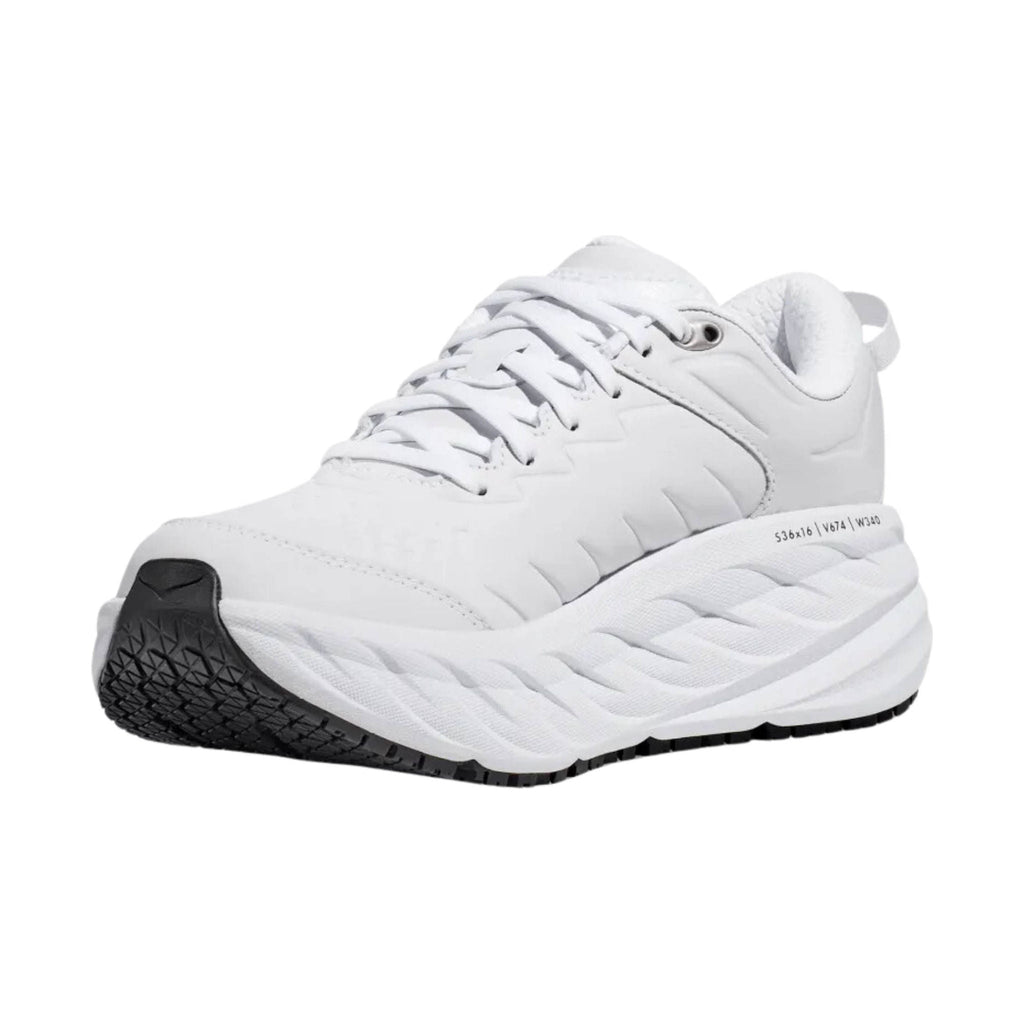 HOKA Women's Bondi SR Shoes - White - Lenny's Shoe & Apparel