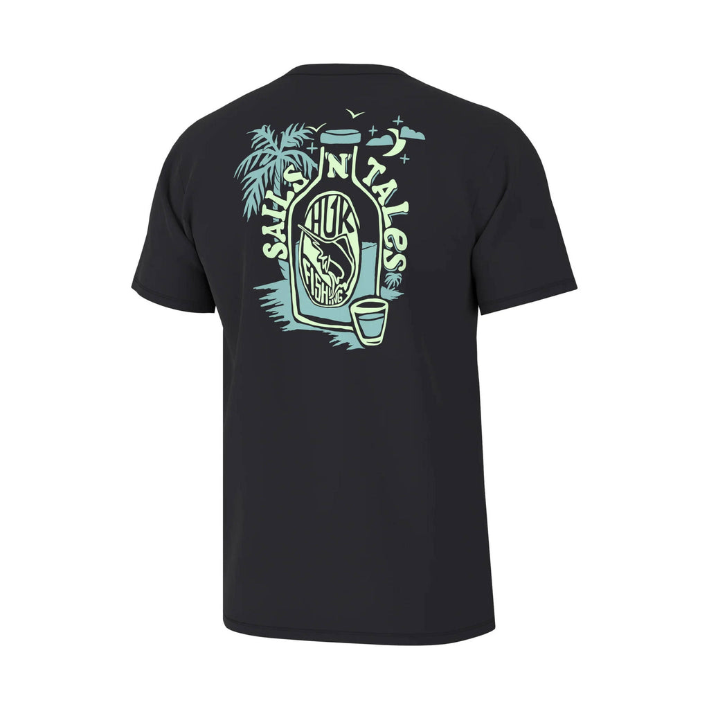 Huk Men's Sails N Tales Tee - Black - Lenny's Shoe & Apparel