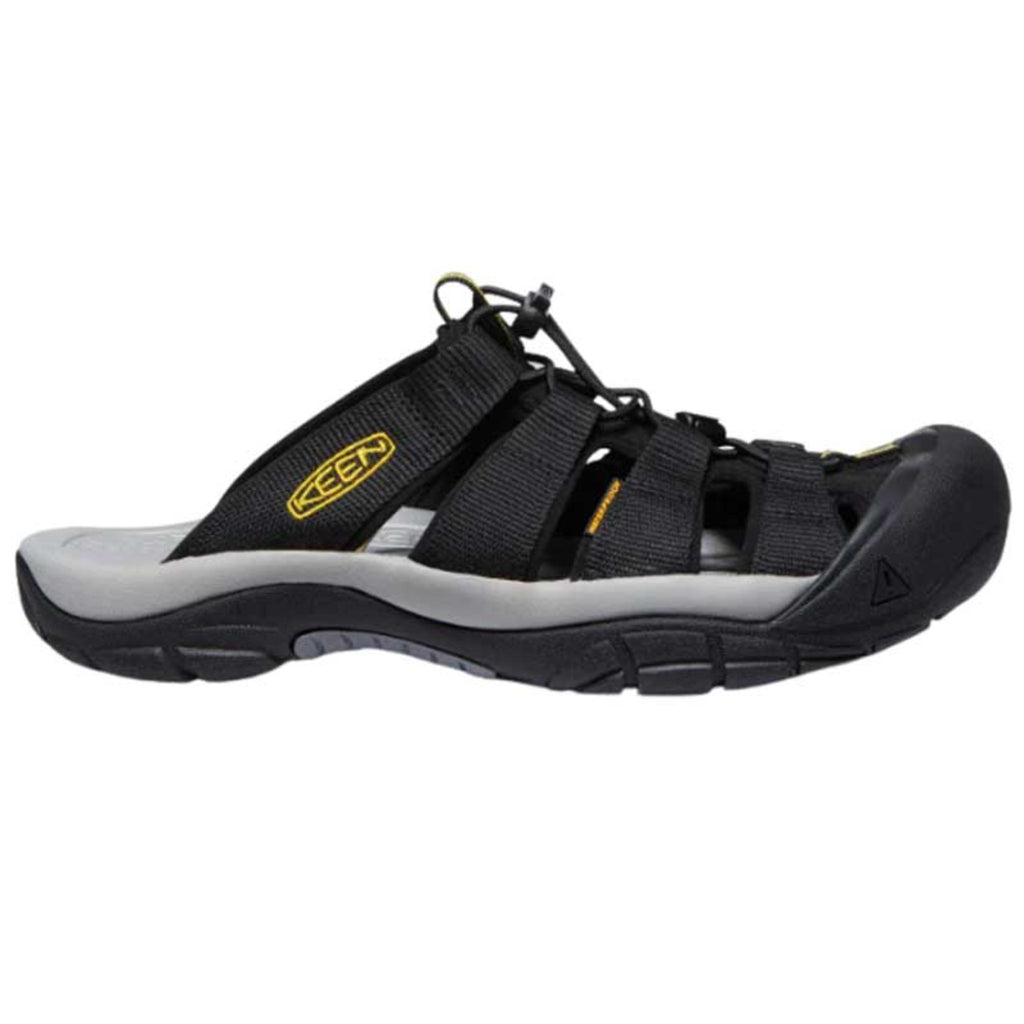 KEEN Men's Newport Slide - Black/Keen Yellow - Lenny's Shoe & Apparel