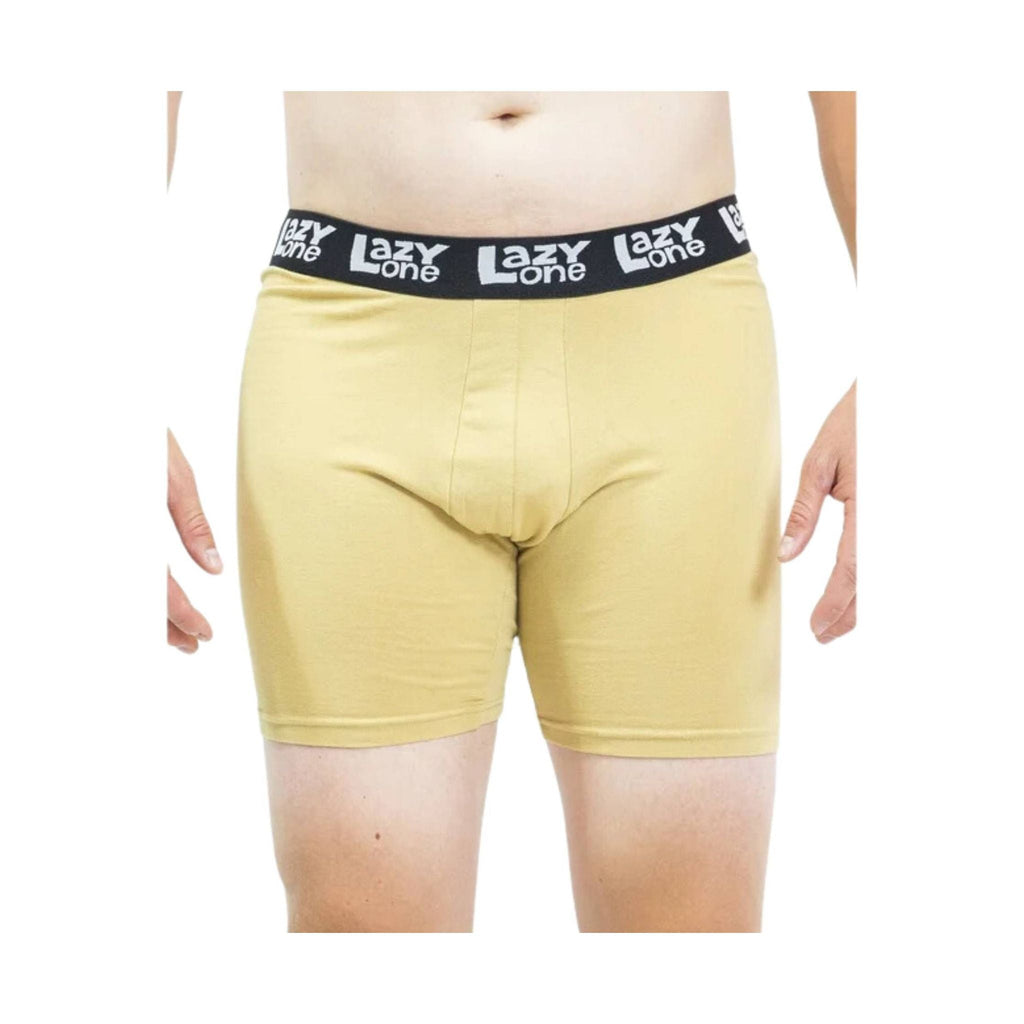 Lazy One Men's Montezuma Revenge Boxer Briefs - Yellow/ Blue/ Black - Lenny's Shoe & Apparel