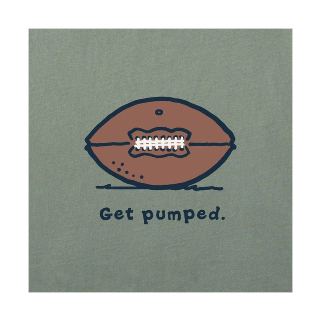 Life Is Good Men's Get Pumped Tee - Moss - Lenny's Shoe & Apparel