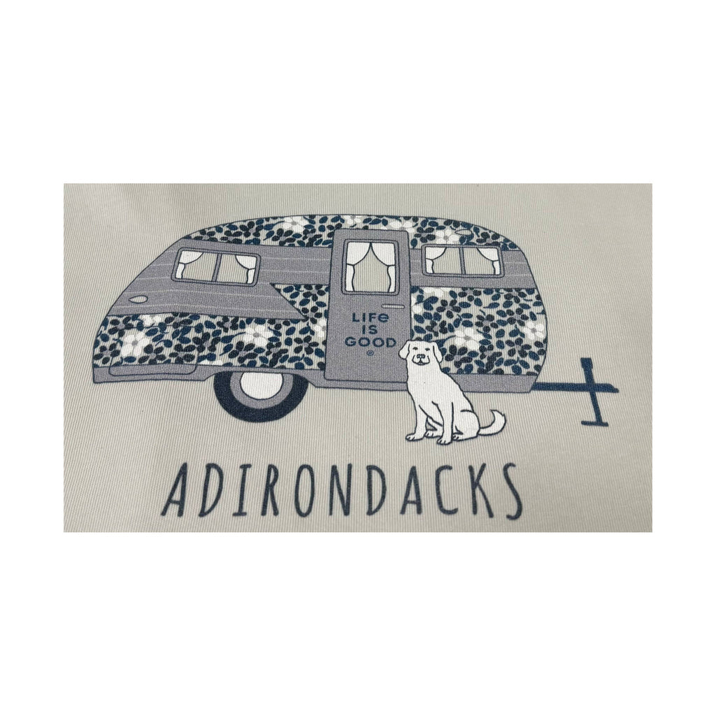 Life Is Good Women's Adirondacks Exclusive Floral Tee - Fog Gray - Lenny's Shoe & Apparel