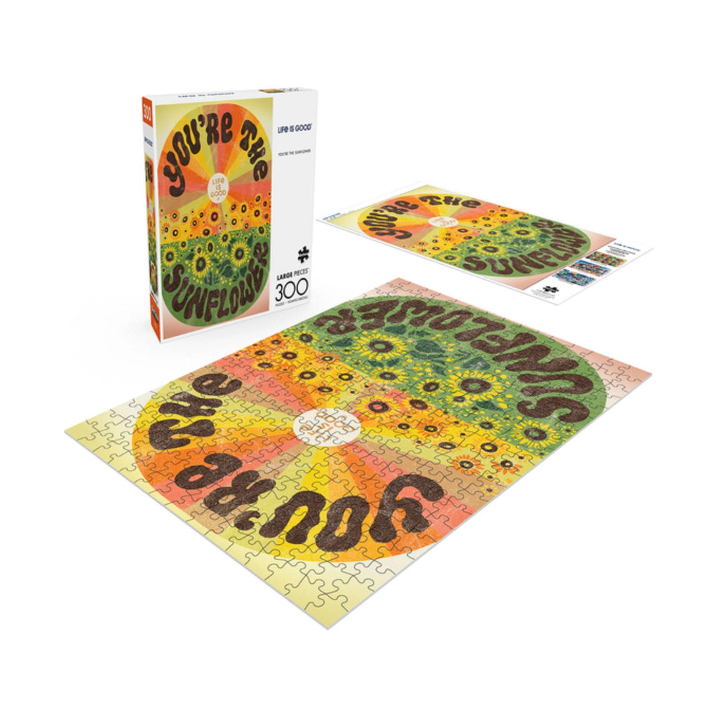 Life Is Good You're The Sunflower 300 Piece Jigsaw Puzzle - Multi - Lenny's Shoe & Apparel