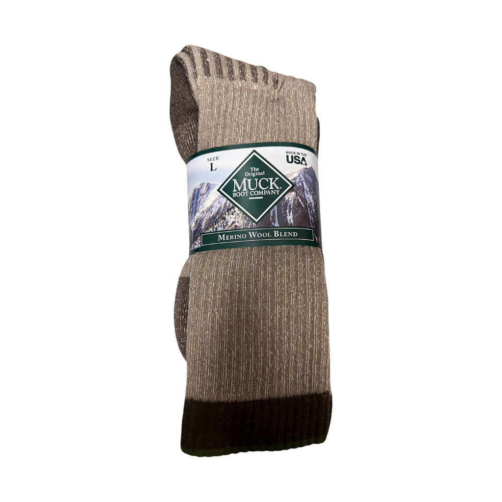 Muck Boot 2 Pack Merino Socks - Tan Assorted - Lenny's Shoe & Apparel