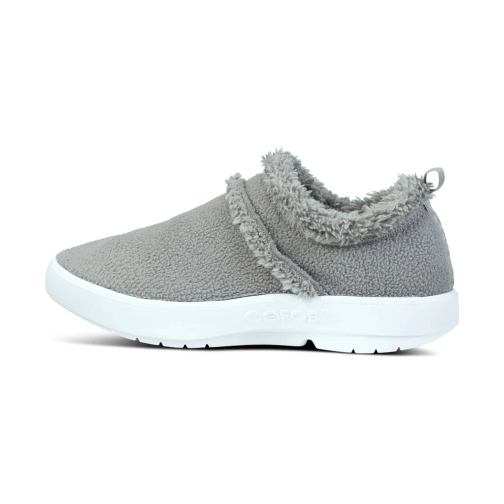 OOfos Women's OOcoozie Low Shoes - Slate Sherpa - Lenny's Shoe & Apparel