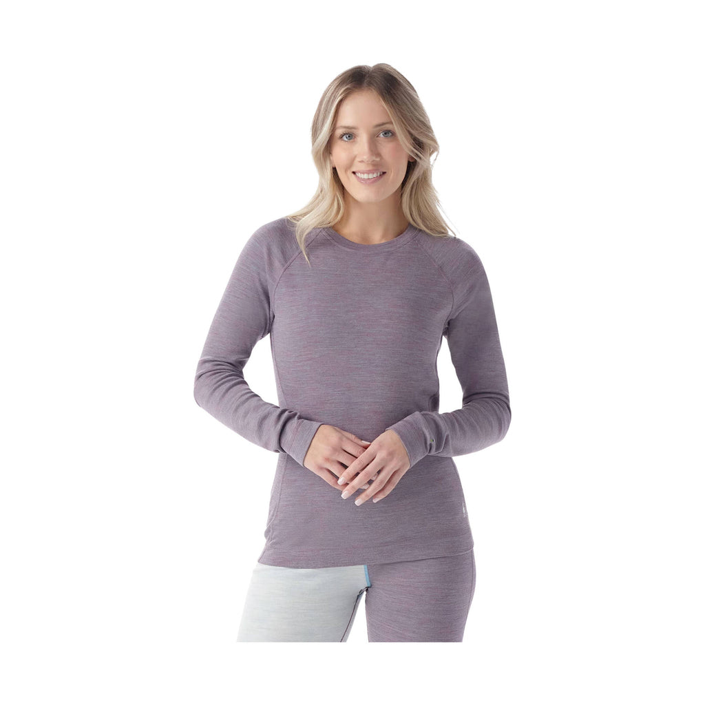 Smartwool Women's Classic Thermal Merino Base Layer Crew - Chalk Violet Heather - Lenny's Shoe & Apparel