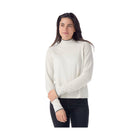 Smartwool Women's Edgewood Mock Neck Sweater - Natural Donegal - Lenny's Shoe & Apparel