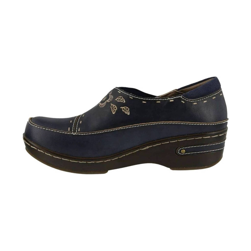 Spring Step L'artiste Women's Burbank Clogs - Navy - Lenny's Shoe & Apparel