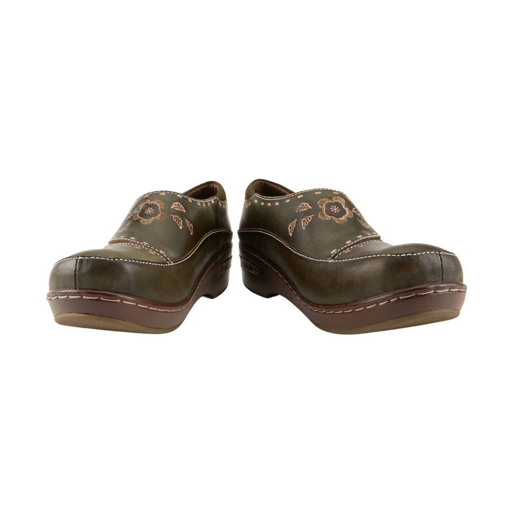 Spring Step L'artiste Women's Burbank Clogs - Olive Green - Lenny's Shoe & Apparel