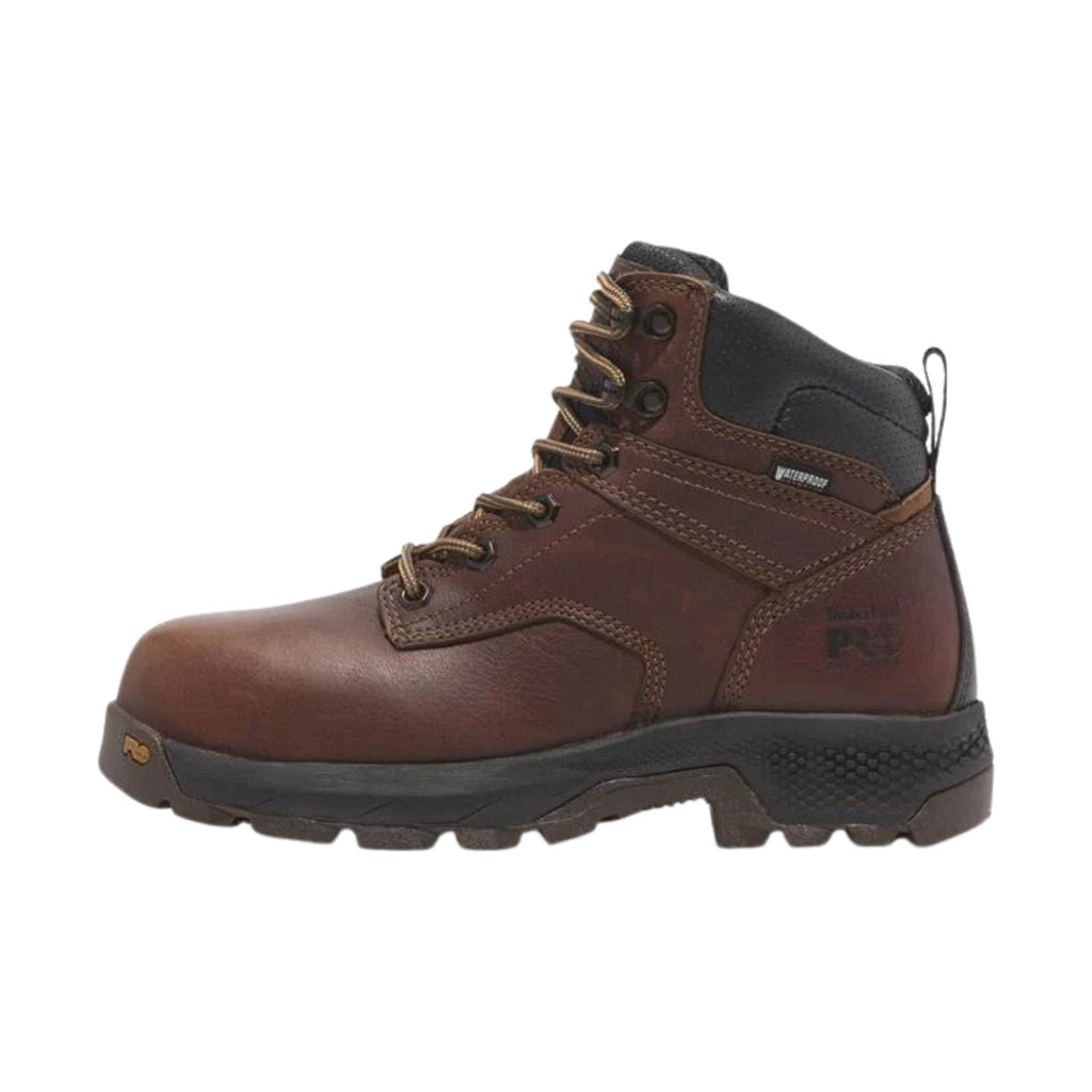 Timberland Pro Women's Titan EV 6 Inch 400G Composite Toe Waterproof Work Boots - Brown/Coffee Tailgate - Lenny's Shoe & Apparel