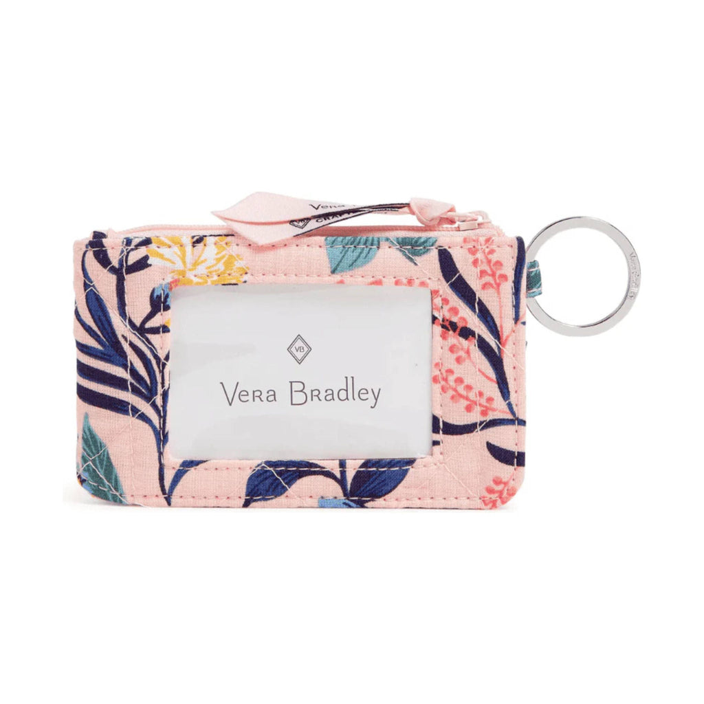 Vera Bradley RFID Deluxe Zip ID Case - Paradise Coral - Lenny's Shoe & Apparel