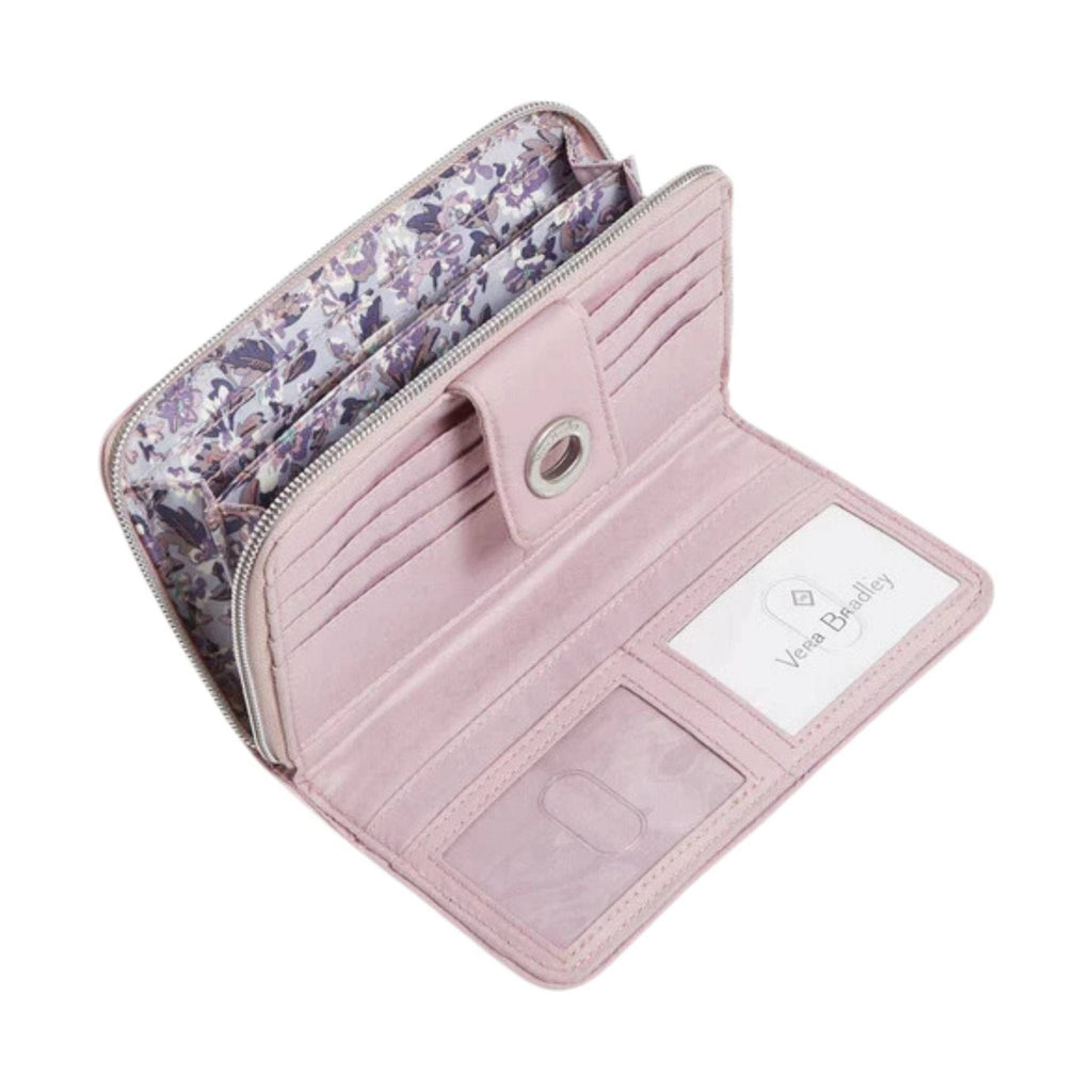 Vera Bradley RFID Turnlock Wallet - Hydrangea Pink - Lenny's Shoe & Apparel