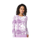 WonderWink Women's All Over Print Silky Tee - Violet Sky - Lenny's Shoe & Apparel