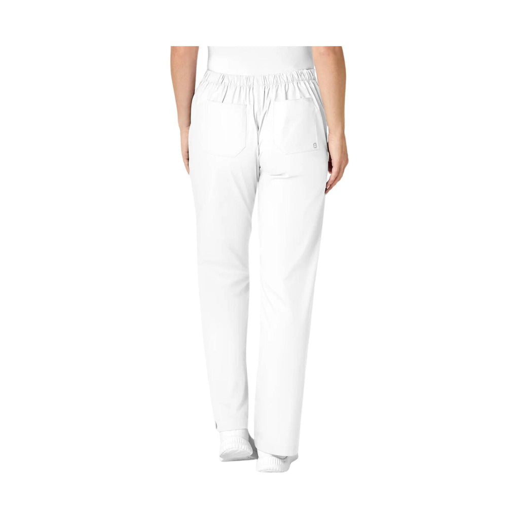 WonderWink Work Women's Flare Leg Scrub Pant - White - Lenny's Shoe & Apparel