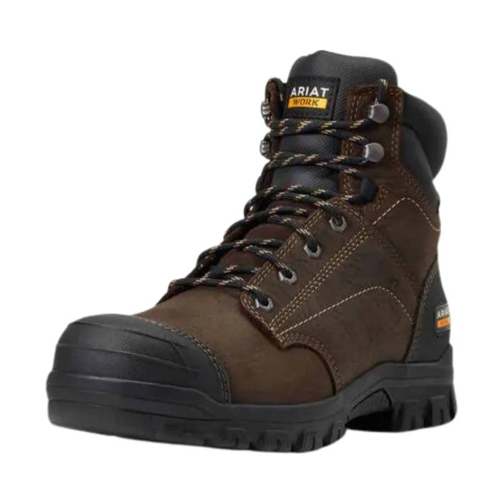 Ariat Women's Treadfast 6in Waterproof Steel Toe Work Boot - Dark Brown - Lenny's Shoe & Apparel