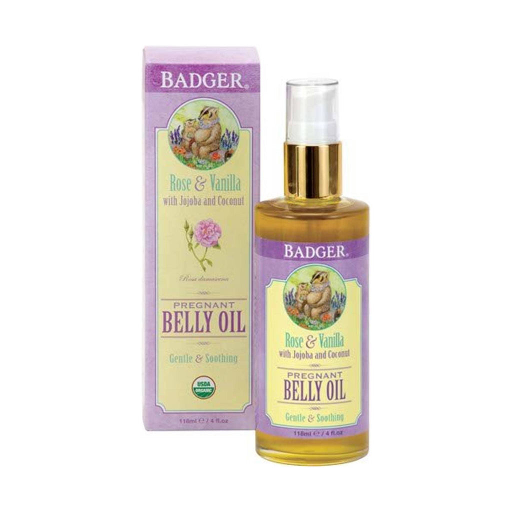 Badger Organic Pregnant Belly Oil 4oz - Lenny's Shoe & Apparel