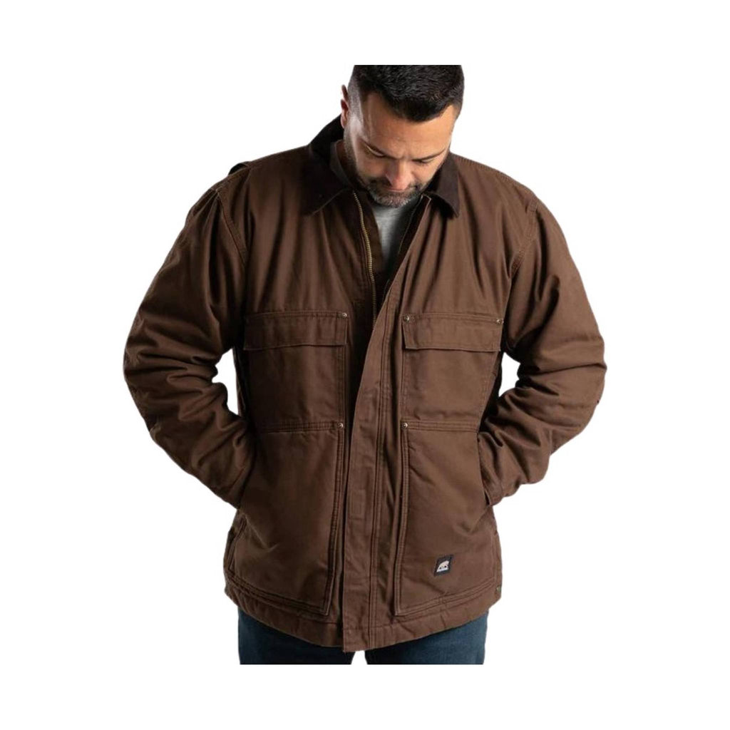 Berne Men's Heartland Chore Coat - Bark - Lenny's Shoe & Apparel