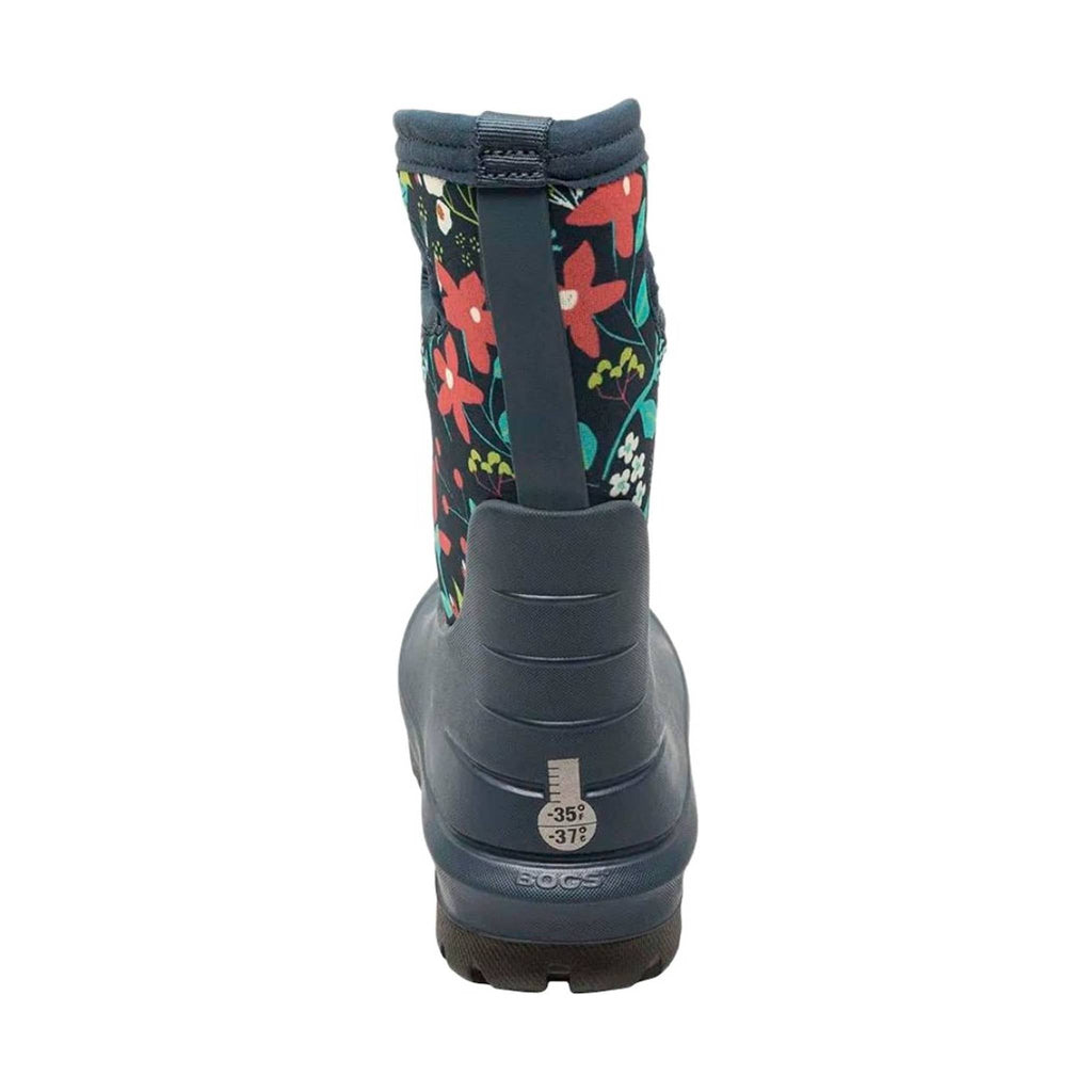 Bogs Kids' Classic Cartoon Flower Rain Boots - Ink Blue Multi - Lenny's Shoe & Apparel