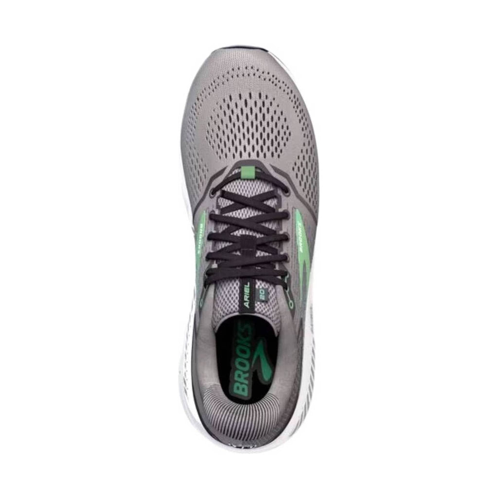 Brooks Women's Ariel 20 Running Shoe - Alloy/Blackened Pearl/Green - Lenny's Shoe & Apparel