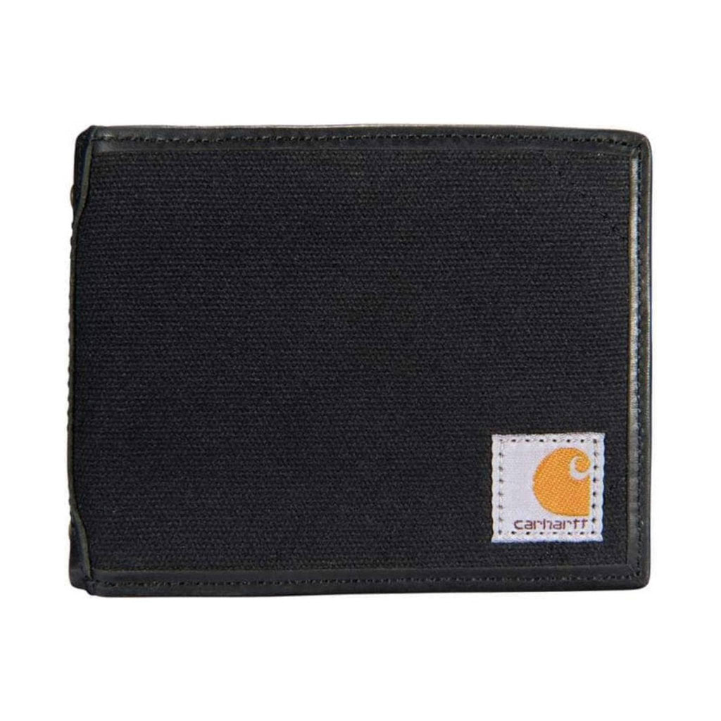 Carhartt Canvas Passcase Wallet - Black - Lenny's Shoe & Apparel