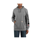 Carhartt Men's Flame Resistant Force Midweight Hooded Graphic Sweatshirt - Granite Heather - Lenny's Shoe & Apparel