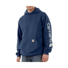 Carhartt Men's Midweight Hooded Logo Sweatshirt - Navy - Lenny's Shoe & Apparel