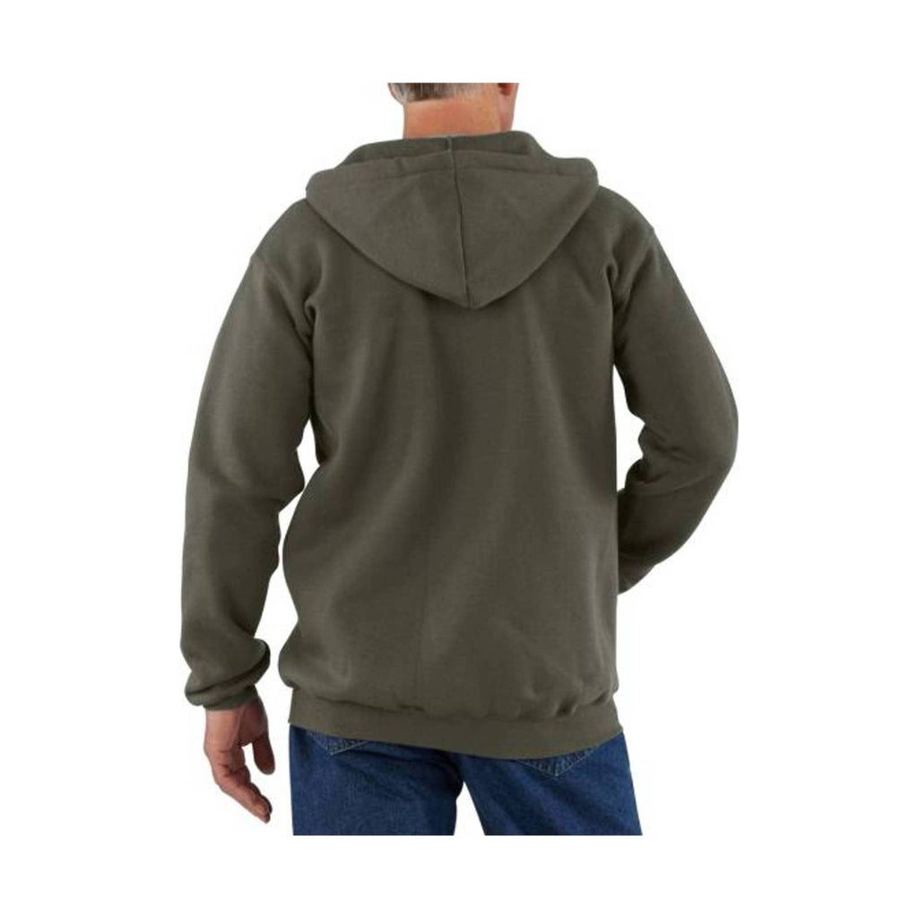 Carhartt Men's Midweight Hooded Zip-Front Sweatshirt - Moss - Lenny's Shoe & Apparel