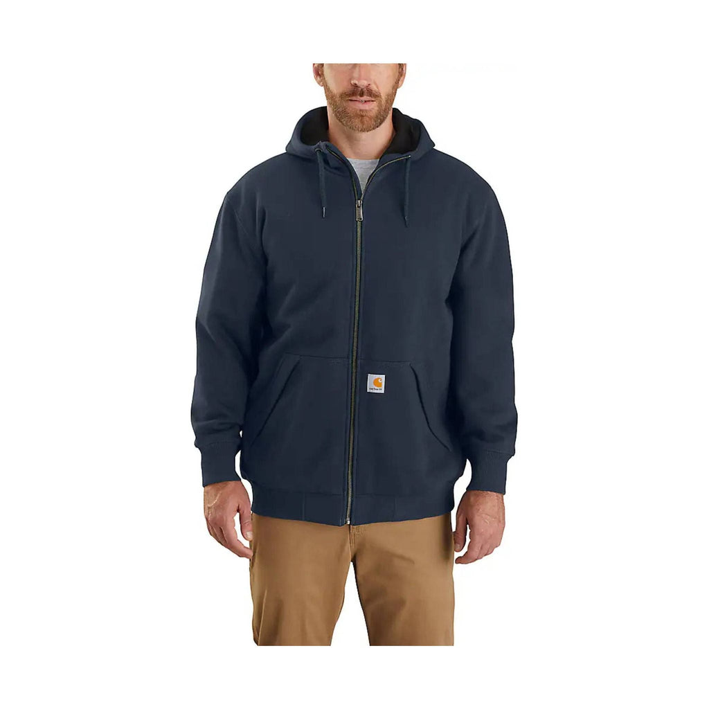 Carhartt Men's Rain Defender Midweight Thermal Lined Sweatshirt - New Navy - Lenny's Shoe & Apparel