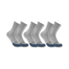 Carhartt Women's Force Midweight Logo Crew 3 Pack Socks - Asphalt Heather - Lenny's Shoe & Apparel