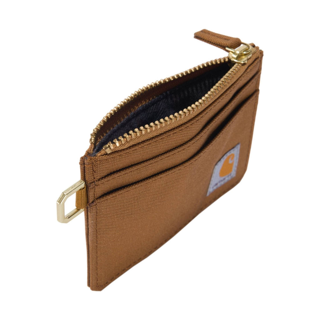 Carhartt Women's Nylon Duck Zippered Card Keeper - Carhartt Brown - Lenny's Shoe & Apparel