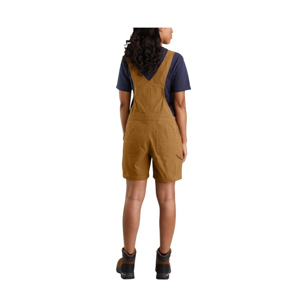 Carhartt Women's Rugged Flex Relaxed Fit Shortall - Carhartt Brown - Lenny's Shoe & Apparel