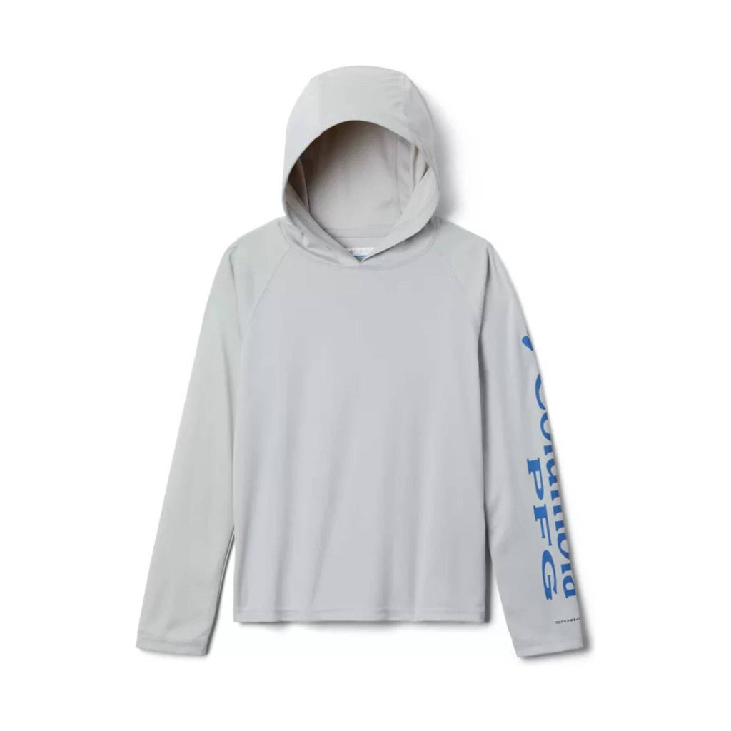 Columbia Kids' PFG Terminal Tackle Hoodie - Cool Grey - Lenny's Shoe & Apparel