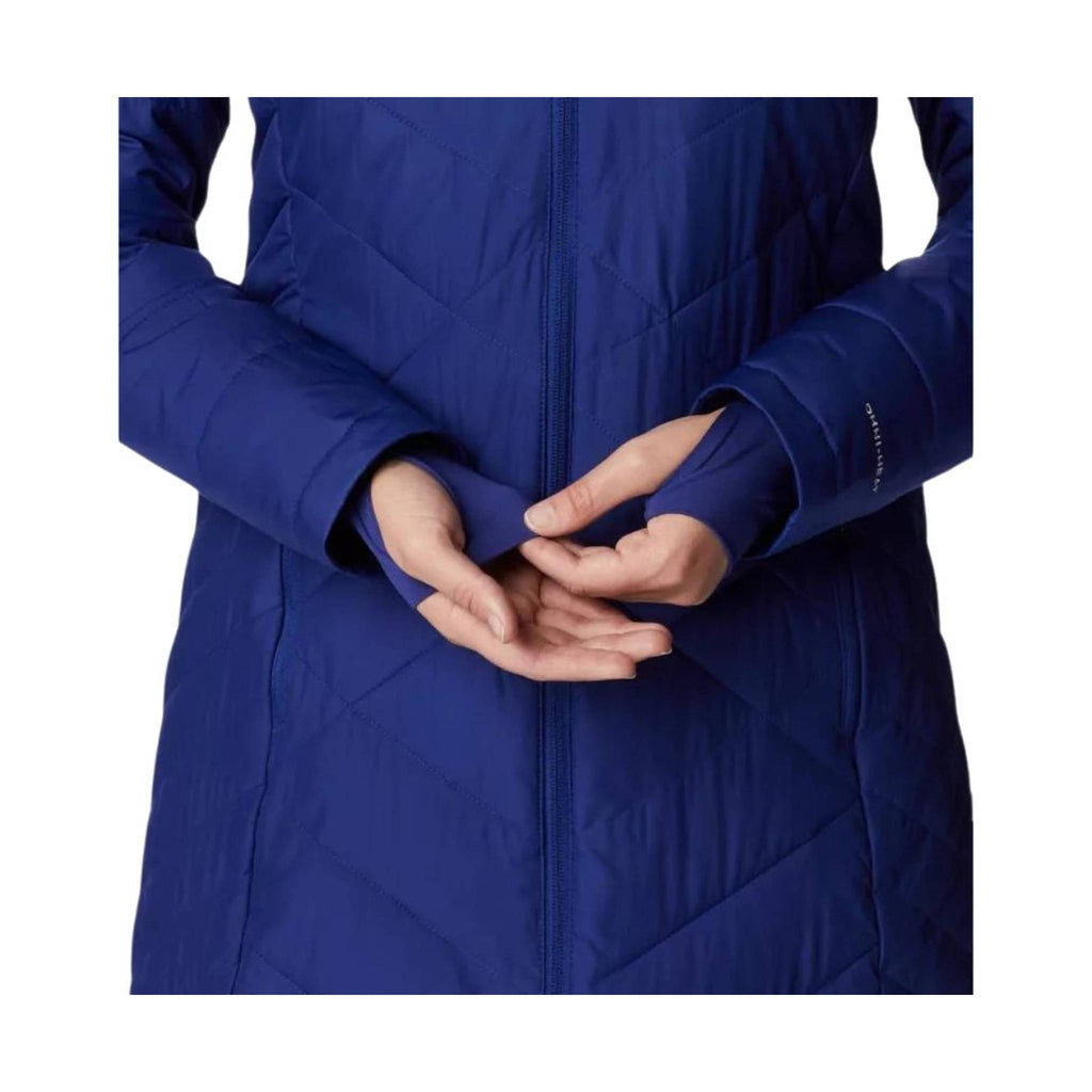 Columbia Women's Heavenly Long Hooded Jacket - Dark Sapphire - Lenny's Shoe & Apparel