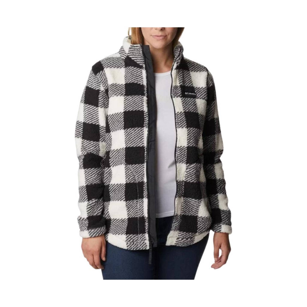 Columbia Women's West Bend Full Zip - Chalk Check Print - Lenny's Shoe & Apparel