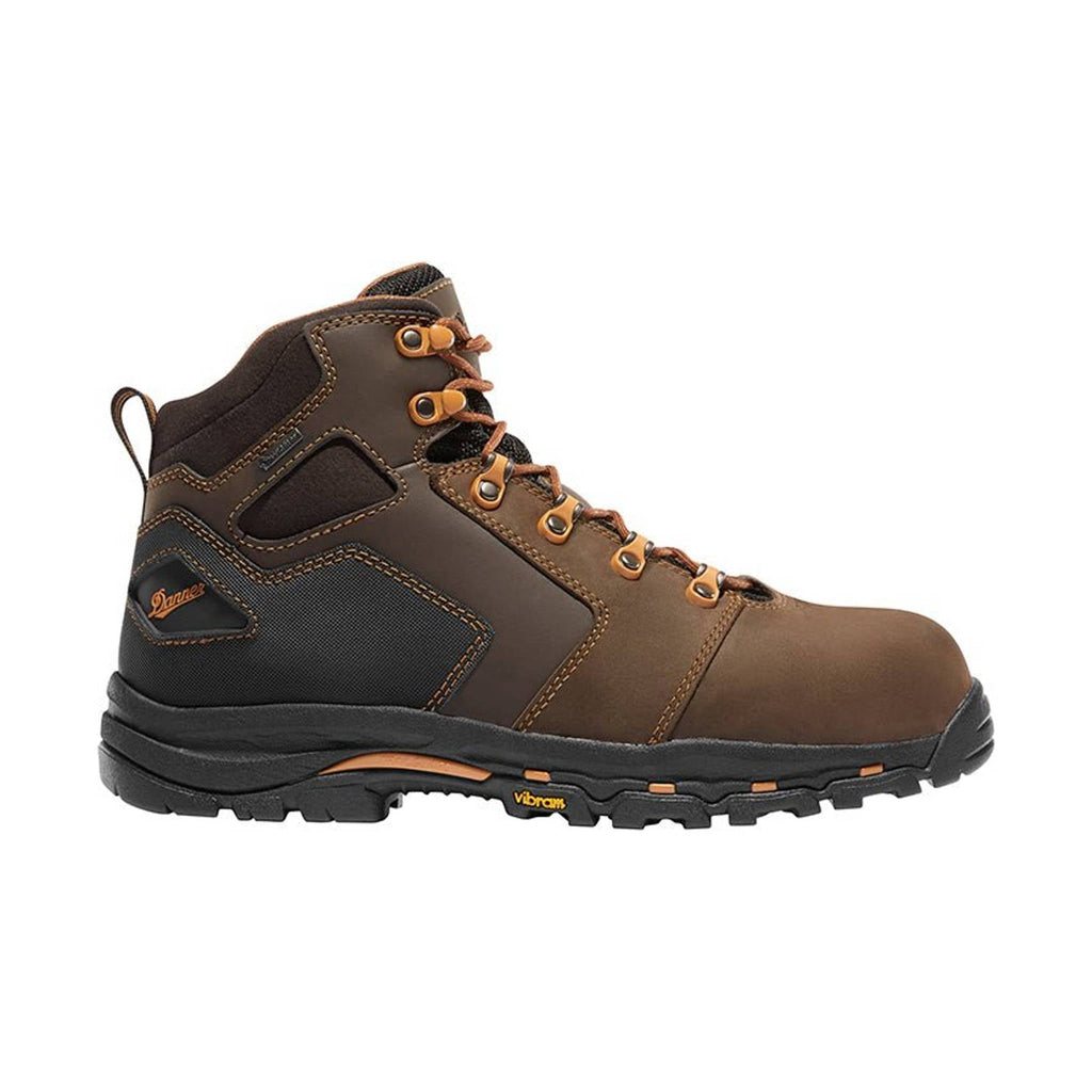 Danner Men's 4.5 Inch Vicious Non-Metallic Toe Work Boot - Brown/Orange - Lenny's Shoe & Apparel